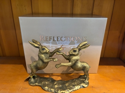 Bronze Boxing Hares