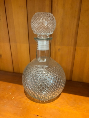 Cut glass decanter