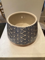 Sass and Belle blue and white planter