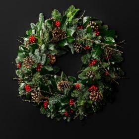 traditional Christmas wreath